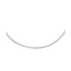 2.5mm 14k Two Tone Gold Reversible Omega Necklace