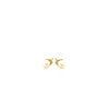 14k Yellow Gold Freshwater Cultured White Pearl Stud Earrings (4.0 mm)