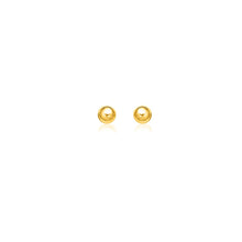  10k Yellow Gold Ball Style Stud Earrings (4.0 mm)