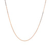 14k Rose Gold Classic Box Chain 0.6mm