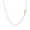 14k Rose Gold Classic Box Chain 0.6mm