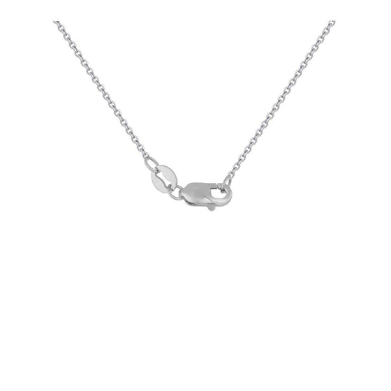 14k White Gold Horseshoe Design Diamond Pendant - Diamond Designs