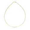 14k Yellow Gold Necklace in a Round Omega Chain Style