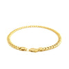 4.5mm 14k Yellow Gold Miami Cuban Semi Solid Bracelet