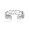 14k White Gold Toe Ring in a Celtic Knot Style