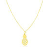 14K Yellow Gold Pineapple Necklace
