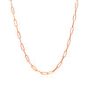14K Rose Gold Delicate Paperclip Chain (2.1mm)