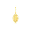 14k Yellow Gold Oval Religious Medal Pendant
