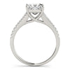 14k White Gold Princess Cut Split Shank Diamond Engagement Ring (1 1/8 cttw)