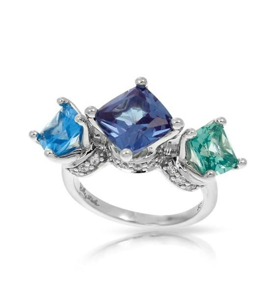 Belle Etoile Destiny Ring Classic Fine Solid Sterling Silver