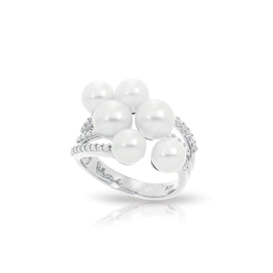 Belle Etoile Effervescence Ring Classic Fine Solid Sterling Silver
