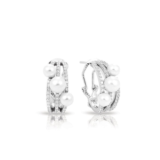 Belle Etoile Effervescence Earrings Classic Fine Solid Sterling Silver
