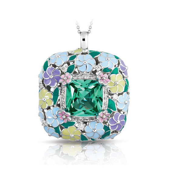 Belle Etoile Enchanted Garden Pendant Classic Fine Solid Sterling Silver