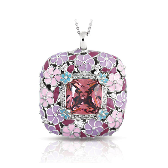 Belle Etoile Enchanted Garden Pendant Classic Fine Solid Sterling Silver