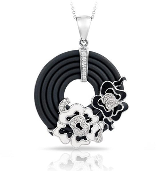 Belle Etoile Fiori Pendant Classic Fine Solid Sterling Silver