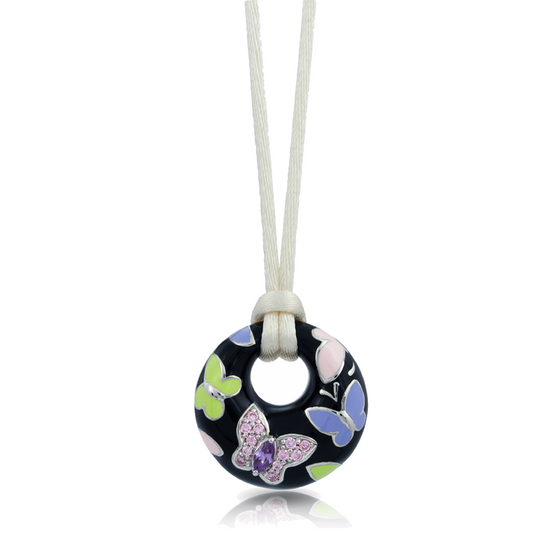 Belle Etoile Papillon Pendant Classic Fine Solid Sterling Silver