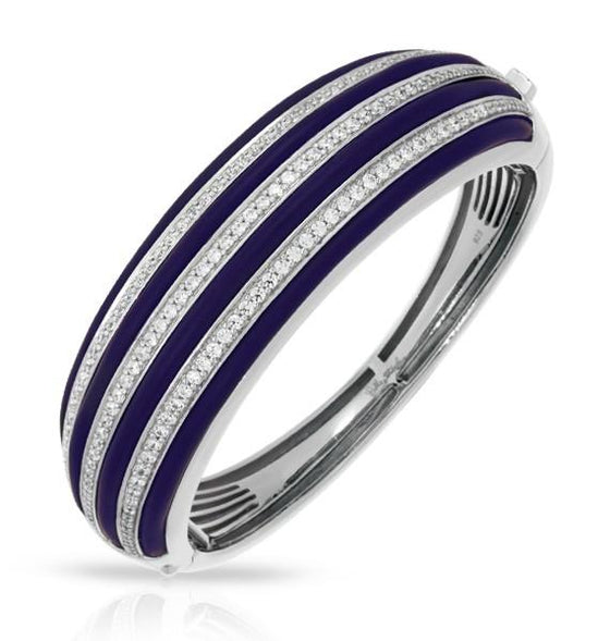 Belle Etoile Intermezzo Bangle Classic Fine Solid Sterling Silver