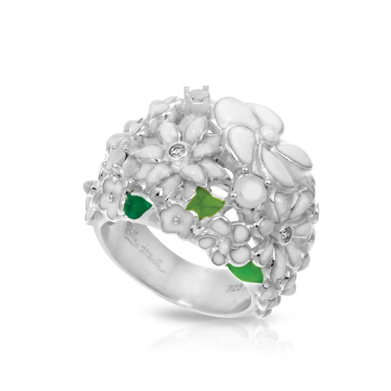 Belle Etoile Jardin Ring Classic Fine Solid Sterling Silver