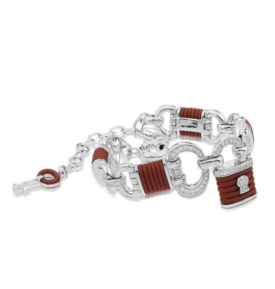 Belle Etoile Lock Bracelet Classic Fine Solid Sterling Silver