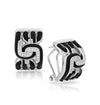 Belle Etoile Nexus Earrings Sterling Silver Pave'