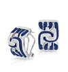 Belle Etoile Nexus Earrings Sterling Silver Pave'