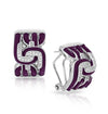 Belle Etoile Nexus Earrings Sterling Silver Pave'