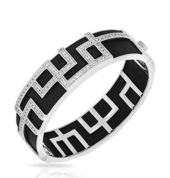 Belle Etoile Piazza Bangle Classic Fine Solid Sterling Silver