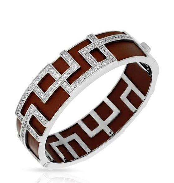 Belle Etoile Piazza Bangle Classic Fine Solid Sterling Silver