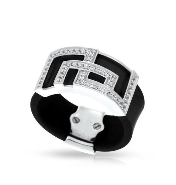 Belle Etoile Piazza Ring Classic Fine Solid Sterling Silver