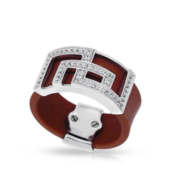 Belle Etoile Piazza Ring Classic Fine Solid Sterling Silver