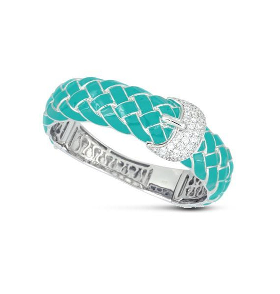 Belle Etoile Treccia Bangle Classic Fine Solid Sterling Silver