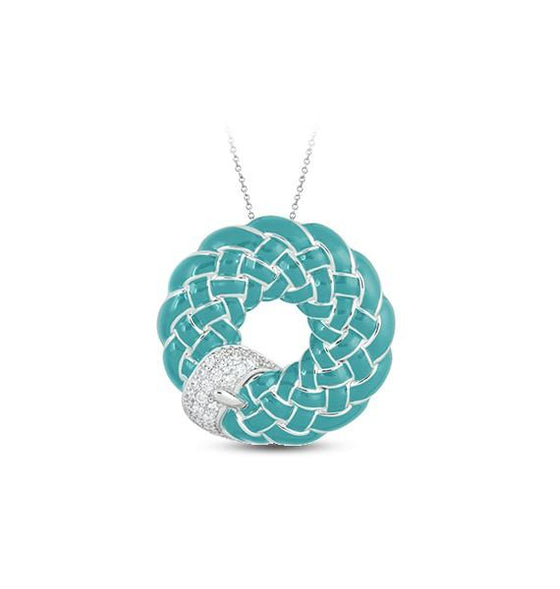 Belle Etoile Treccia Pendant Classic Fine Solid Sterling Silver