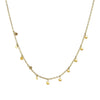 Choker Necklace with Hammered Beads in 14k Yellow Gold - Diamond Designs