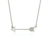 Necklace with Arrow in Sterling Silver - Diamond Designs