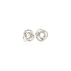 Polished Open Love Knot Earrings in Sterling Silver - Diamond Designs