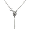 Polished Rosary Chain and Bead Necklace in Sterling Silver - Diamond Designs