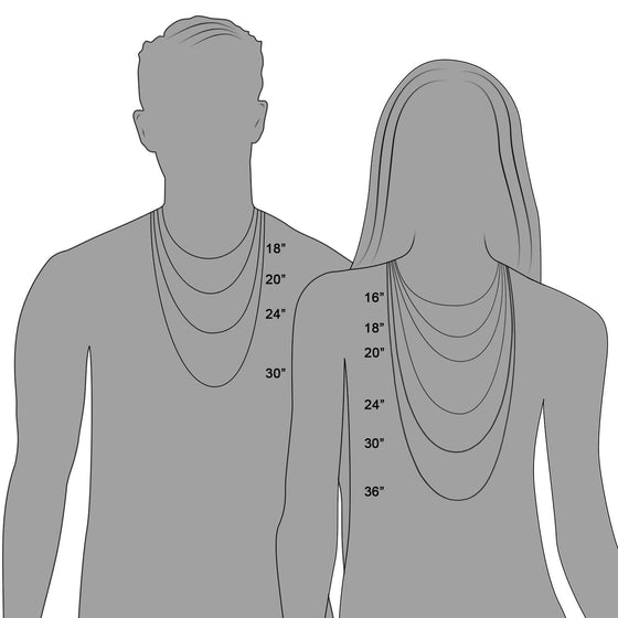 Rosary Chain and Large Bead Necklace in Sterling Silver - Diamond Designs