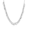 Sterling Silver 16 inch Necklace with Textured Beads - Diamond Designs