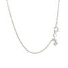 Sterling Silver 16 inch Necklace with Textured Beads - Diamond Designs