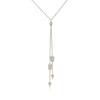Sterling Silver 18 inch Lariat Necklace with Two Arrows - Diamond Designs