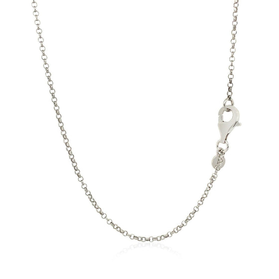 Sterling Silver 24 inch Necklace with Long Polished Bar Pendant - Diamond Designs