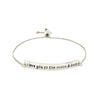 Sterling Silver Adjustable I Love You to the Moon and Back Bracelet - Diamond Designs