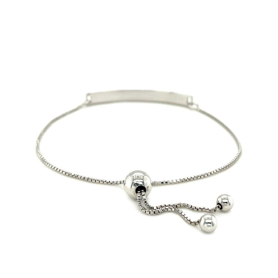 Sterling Silver Adjustable I Love You to the Moon and Back Bracelet - Diamond Designs