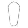 Sterling Silver Gunmetal Finish Byzantine Chain Necklace - Diamond Designs