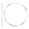 Sterling Silver Large Polished Round Hoop Earrings - Diamond Designs
