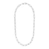 Sterling Silver Paperclip Chain Necklace - Diamond Designs
