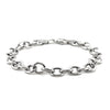 Sterling Silver Rhodium Plated Fancy Charm Bracelet - Diamond Designs
