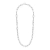 Sterling Silver Wide Paperclip Chain Necklace - Diamond Designs